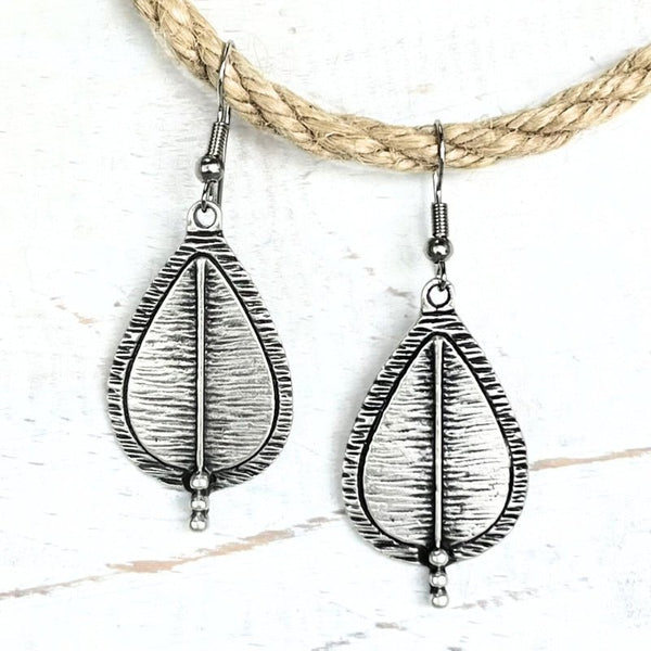 Eclectic Silver Teardrop Earrings - SOULZA AUSTRALIA
