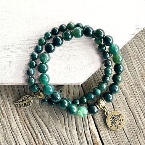 Green Agate Soulza Stone Bracelet Set