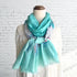 Teal Sherbert Handcrafted Cotton Scarf