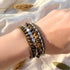 Tiger Eye Stone & Silver Boho Wrap Bracelet