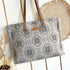 Grey Mosiac Weekender Overnight Bag