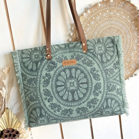 Turquoise Mandala Weekender Overnight Bag