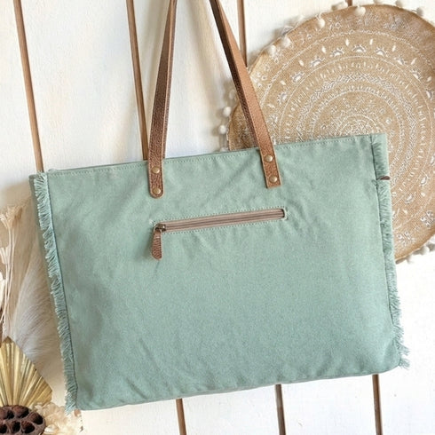 Turquoise Mandala Weekender Overnight Bag