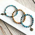 Boho Rustic Turquoise Bead Bracelets