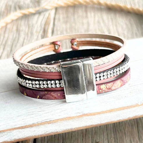 Pink n Plum Bohemia Wrap Bracelet