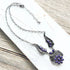 Allure Purple Willow Leaf Necklace & Earrings - SOULZA AUSTRALIA
