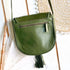 Olive Eclectic Mandala Handtooled Leather Bag