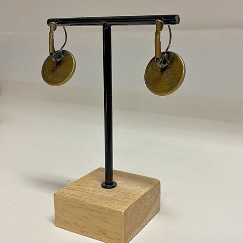 Leopard Glass and Bronze Earrings - SOULZA AUSTRALIA