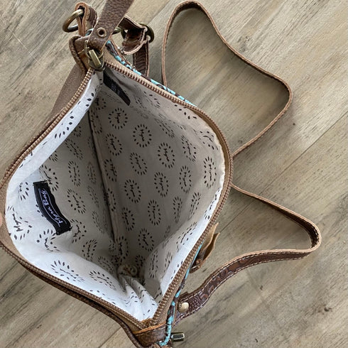 Harlow Boho Handtooled Leather Bag - SOULZA AUSTRALIA