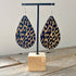 Teardrop Leopard Bold Wooden Earrings - SOULZA AUSTRALIA