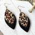 Black & Leopard Teardrop Earrings - SOULZA AUSTRALIA