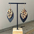 Black & Leopard Teardrop Earrings - SOULZA AUSTRALIA