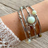 Amazonite Multilayer Boho Wrap Bracelet - SOULZA                                     
