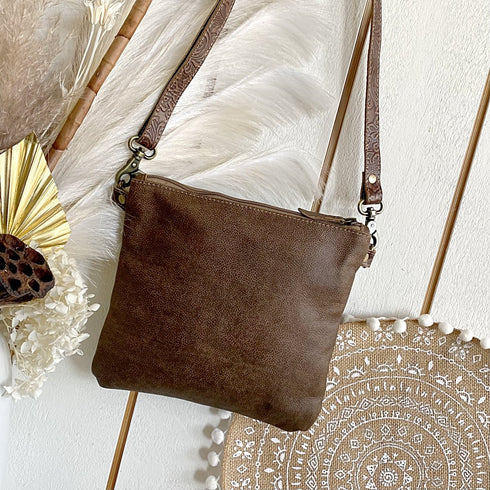 Harlow Boho Handtooled Leather Bag - SOULZA AUSTRALIA