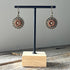 Bronze Diamante Boho Flower Earrings - SOULZA AUSTRALIA